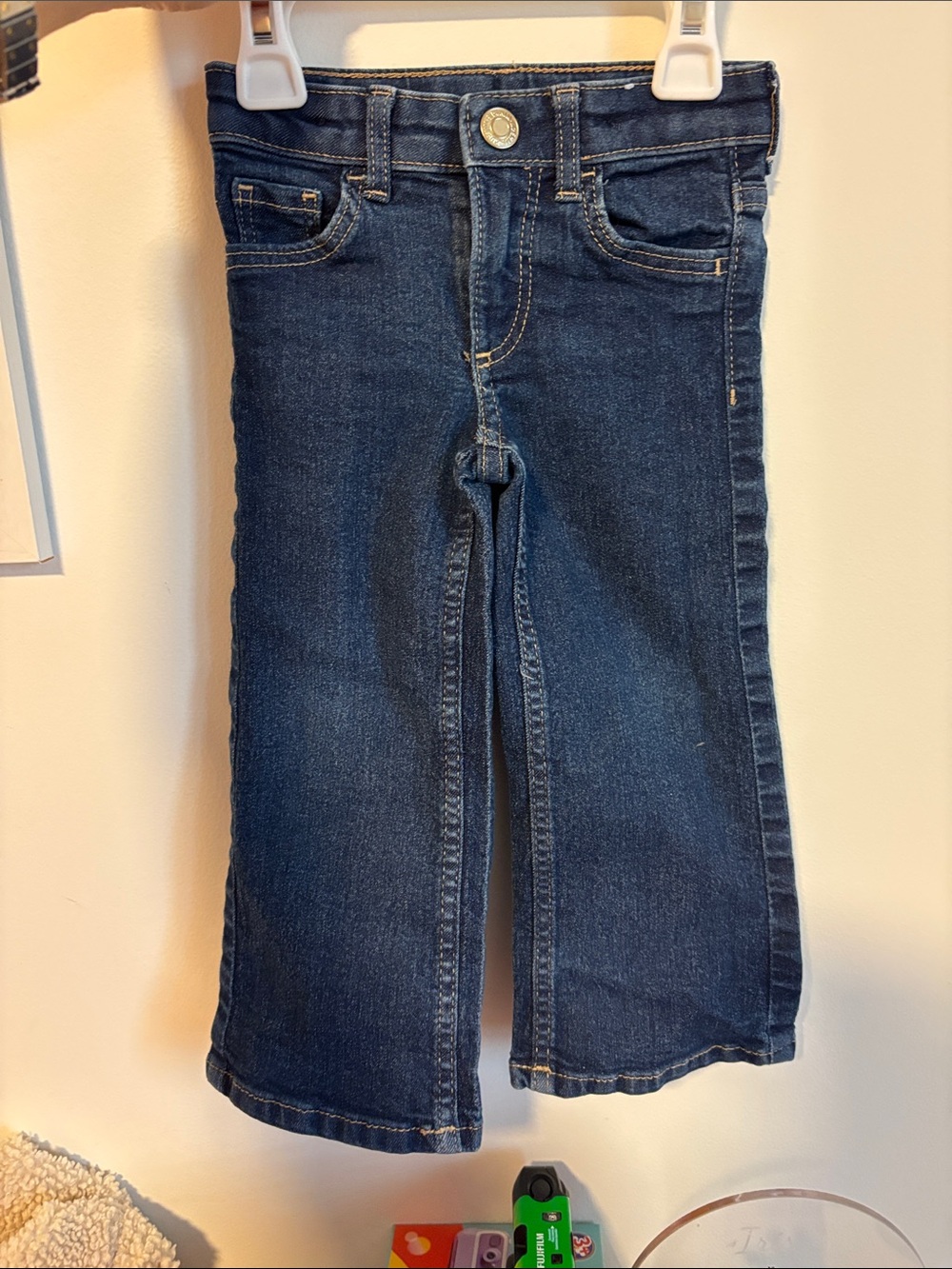 H&M Girls Dark Indigo Bootcut Jeans